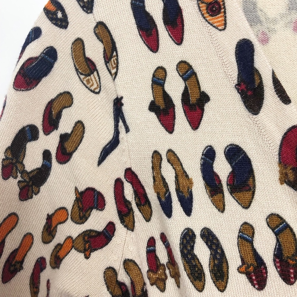 Novelty print cardigan shoes, button front… - Picture 4 of 7